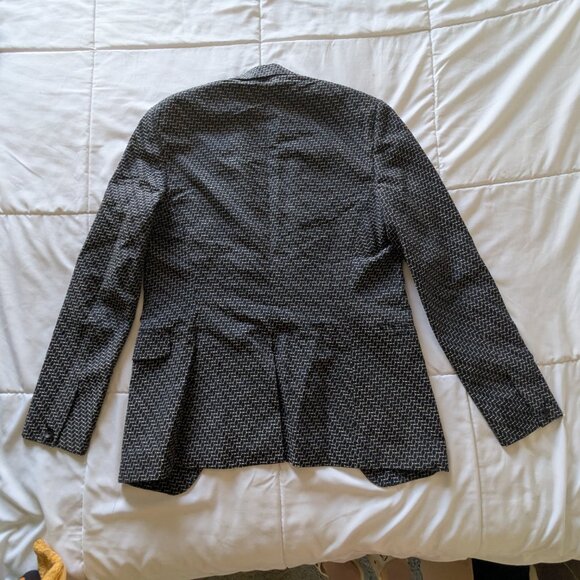 Rag & Bone Men's Slim Fit Navy Blazer with Embroidery Detail, Size 40 - Picture 3 of 9